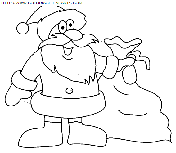 dibujo Navidad Papa Noel