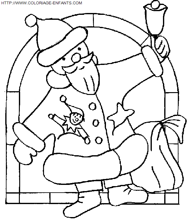 dibujo Navidad Papa Noel