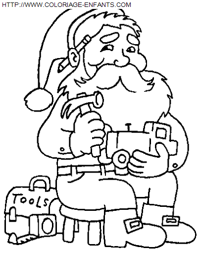 dibujo Navidad Papa Noel