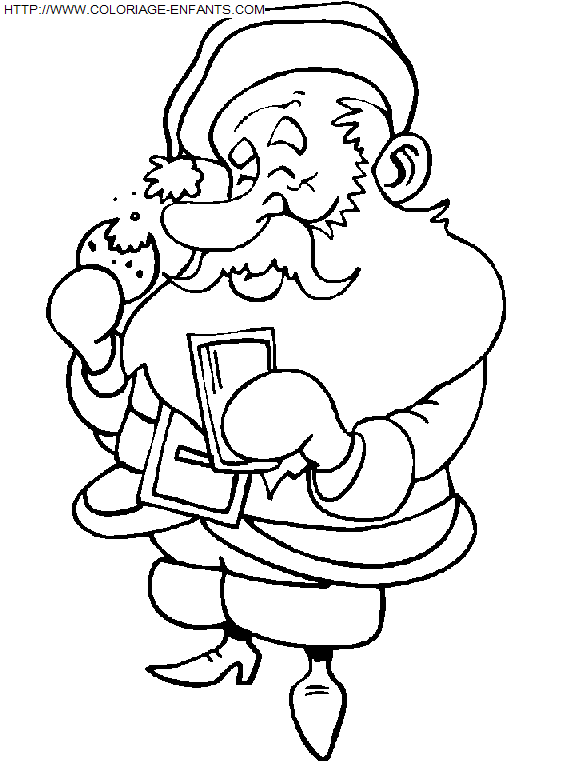 dibujo Navidad Papa Noel