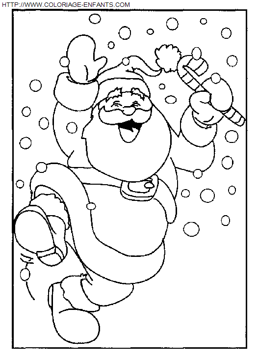 dibujo Navidad Papa Noel