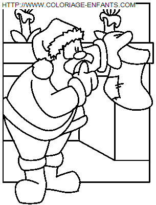 dibujo Navidad Papa Noel