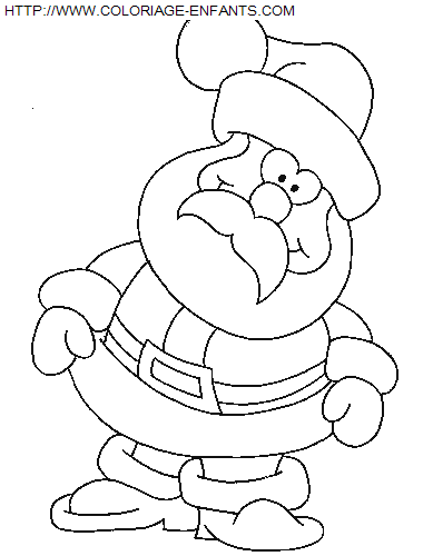 dibujo Navidad Papa Noel