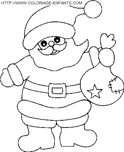 dibujo Navidad Papa Noel