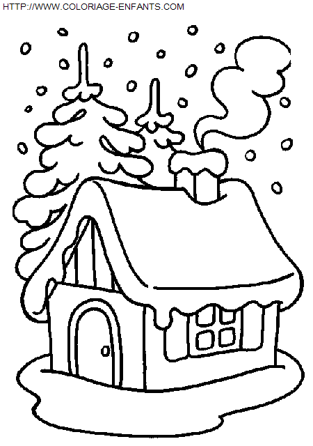 dibujo Navidad Paisajes