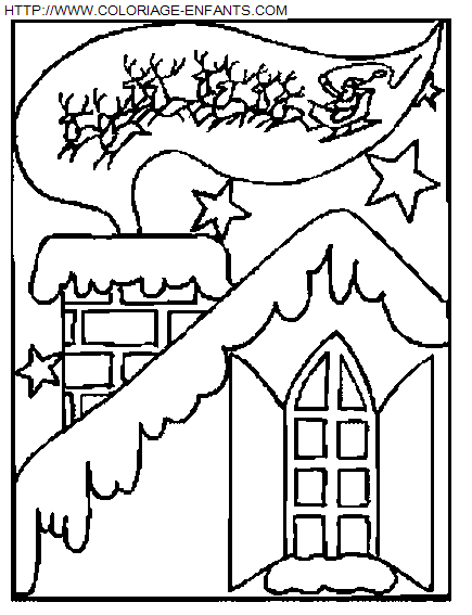 dibujo Navidad Paisajes