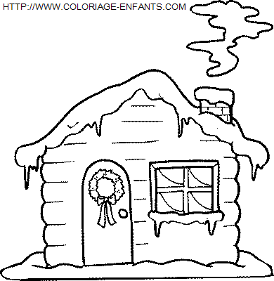 dibujo Navidad Paisajes