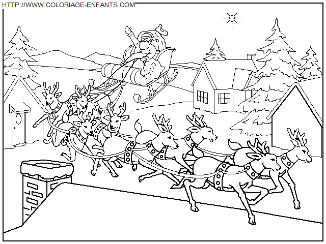 dibujo Navidad Paisajes