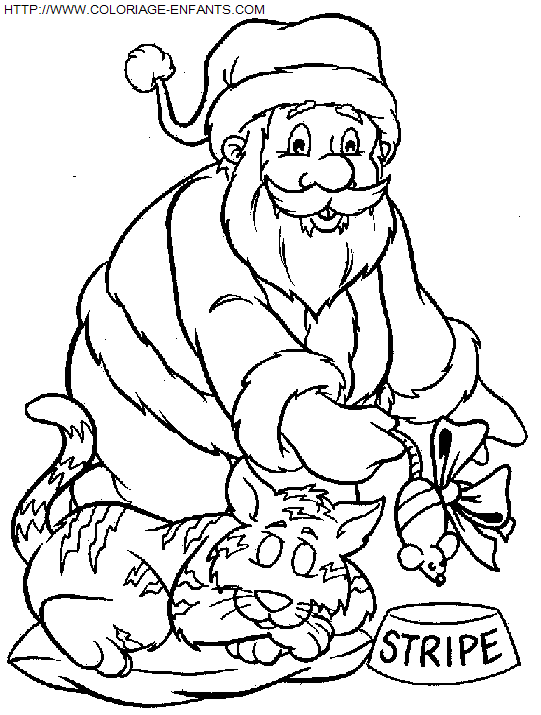 dibujo Navidad Papa Noel Regalos