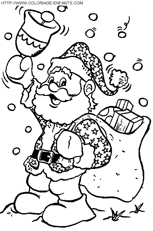 dibujo Navidad Papa Noel Regalos