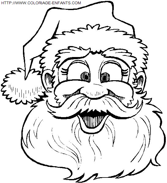 dibujo Navidad Papa Noel Retratos