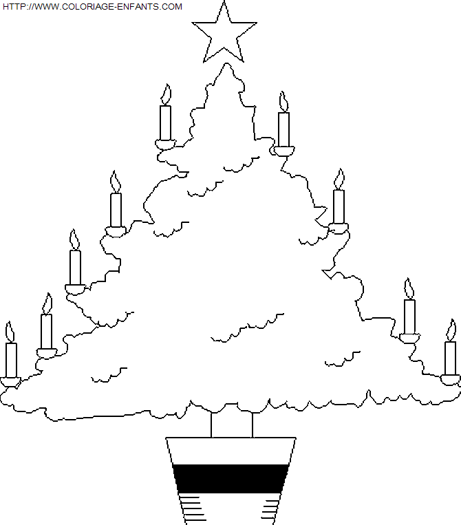 dibujo Navidad Arbol de Navidad