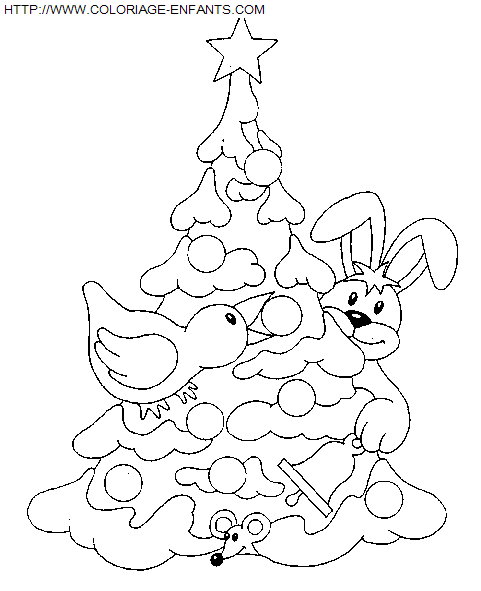 dibujo Navidad Arbol de Navidad