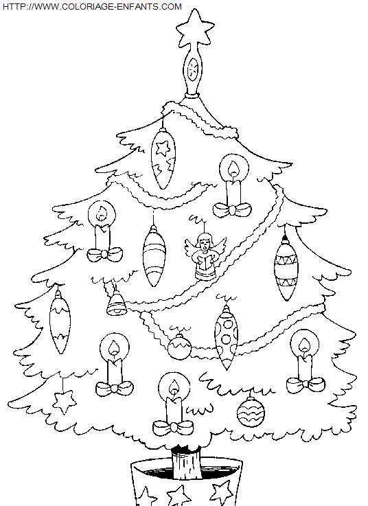 dibujo Navidad Arbol de Navidad