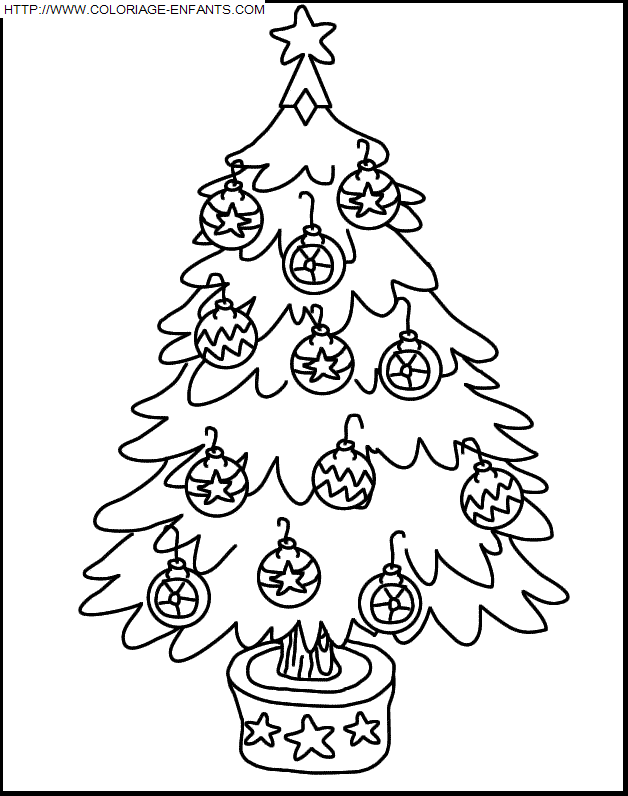 dibujo Navidad Arbol de Navidad