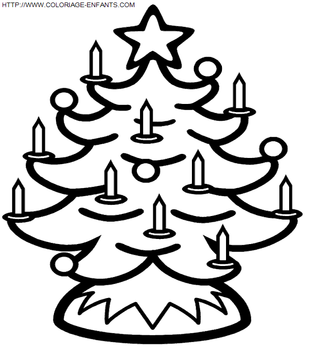 dibujo Navidad Arbol de Navidad