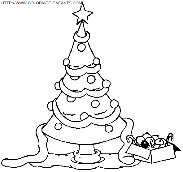 dibujo Navidad Arbol de Navidad