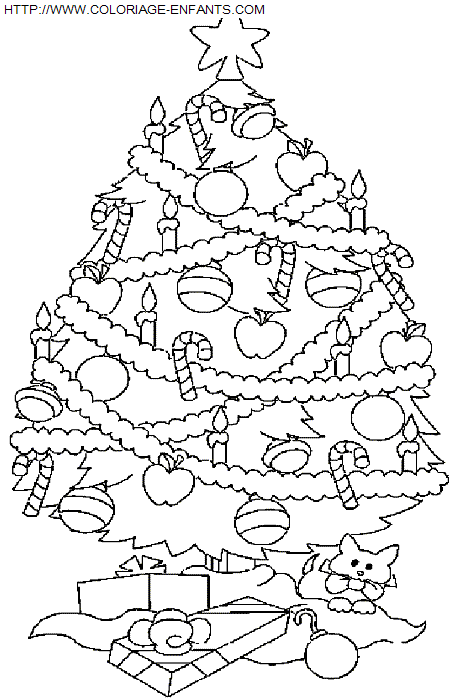 dibujo Navidad Arbol de Navidad