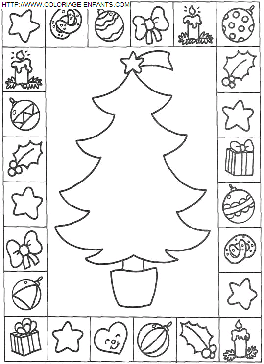 dibujo Navidad Arbol de Navidad