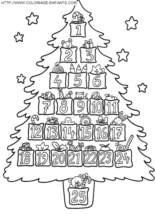 dibujo Navidad Arbol de Navidad