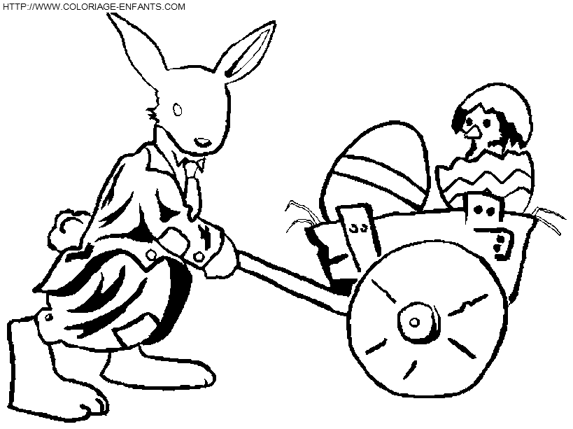 dibujo Pascuas Conejos