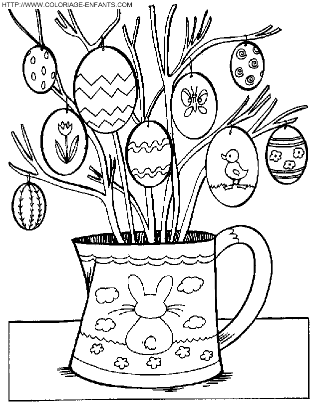 dibujo Pascuas Conejos