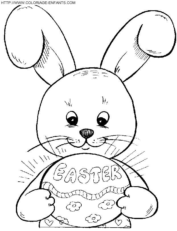 dibujo Pascuas Conejos