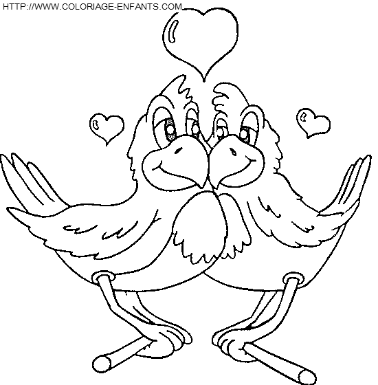 dibujo San Valentin Enamorados