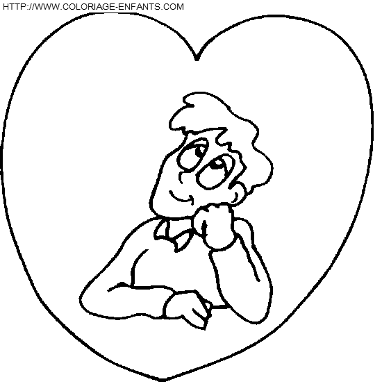 dibujo San Valentin Corazones