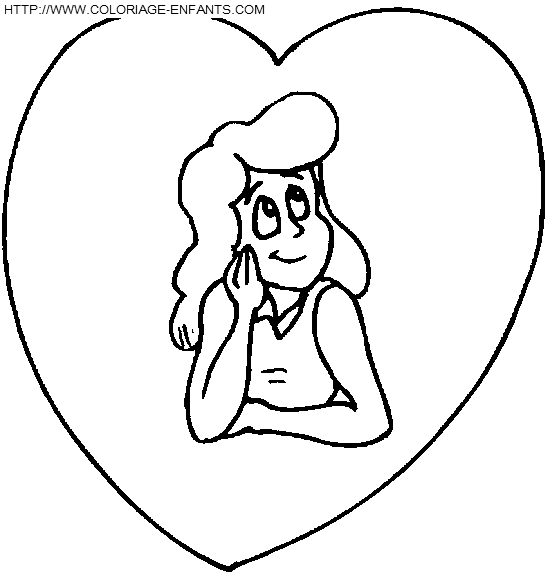 dibujo San Valentin Corazones