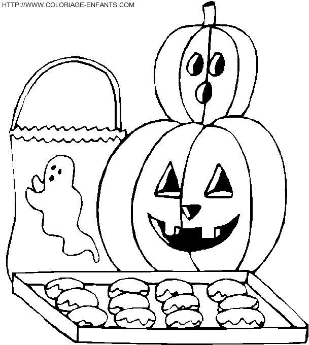 dibujo Calabazas Halloween