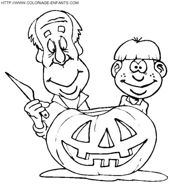 dibujo Calabazas Halloween