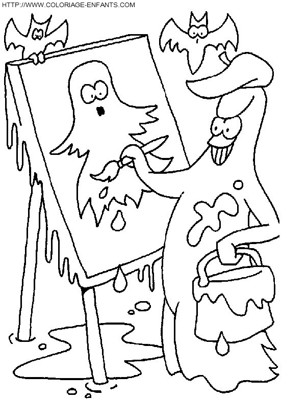 dibujo Fantasmas Halloween