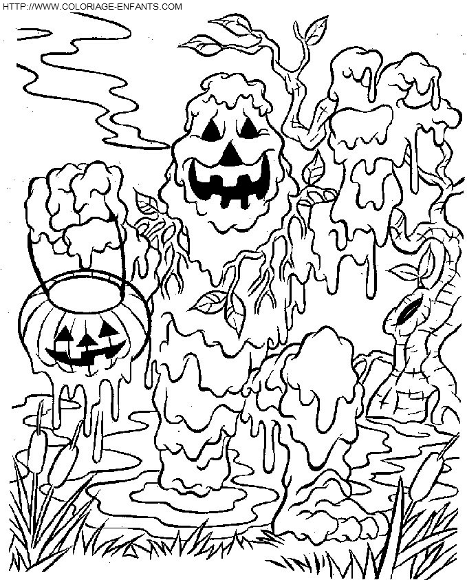 dibujo Monstruos Halloween