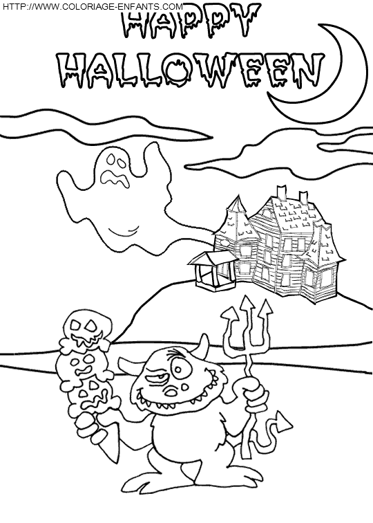 dibujo Monstruos Halloween