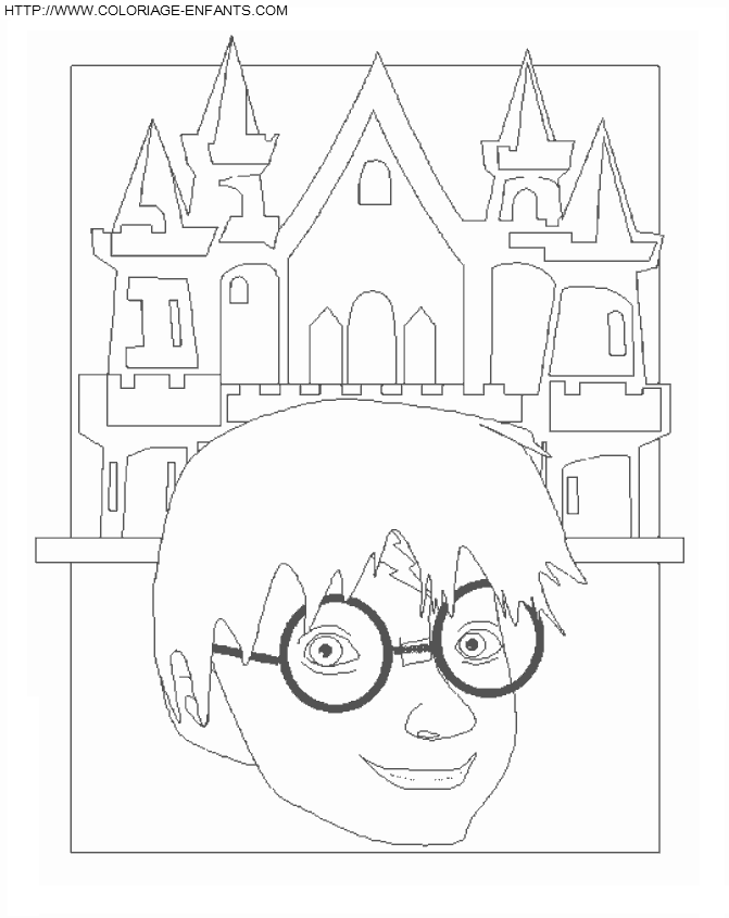 dibujo Harry Potter