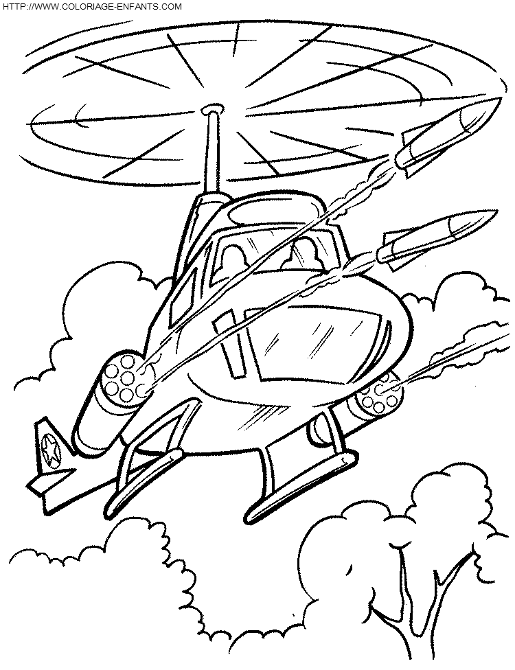 dibujo Helicoptero