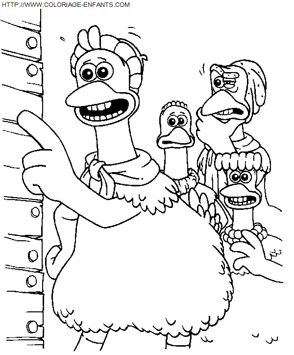 dibujo Chicken Run