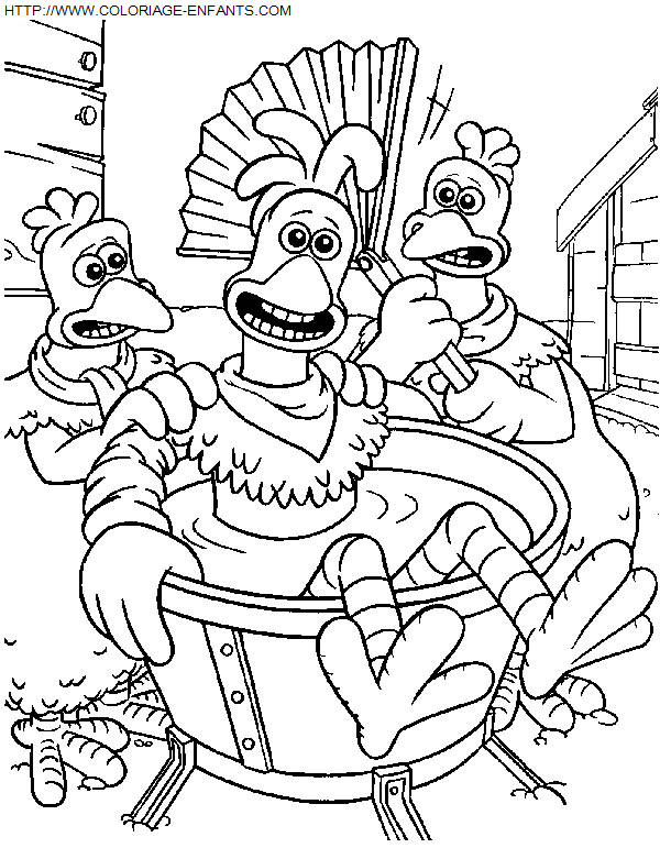 dibujo Chicken Run