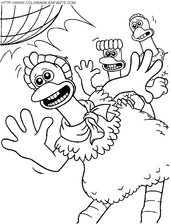 dibujo Chicken Run