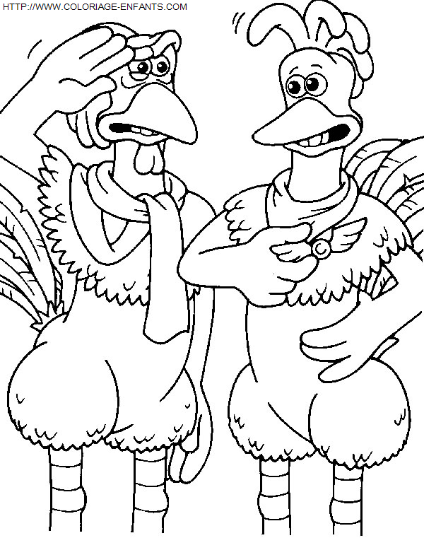 dibujo Chicken Run