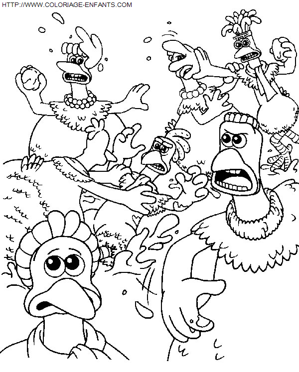 dibujo Chicken Run