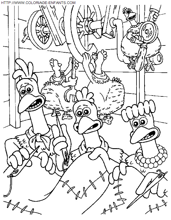 dibujo Chicken Run