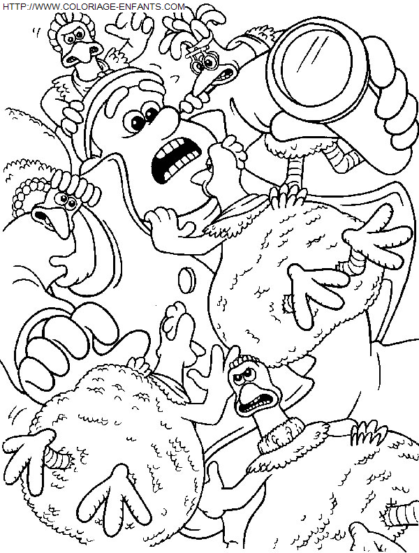dibujo Chicken Run
