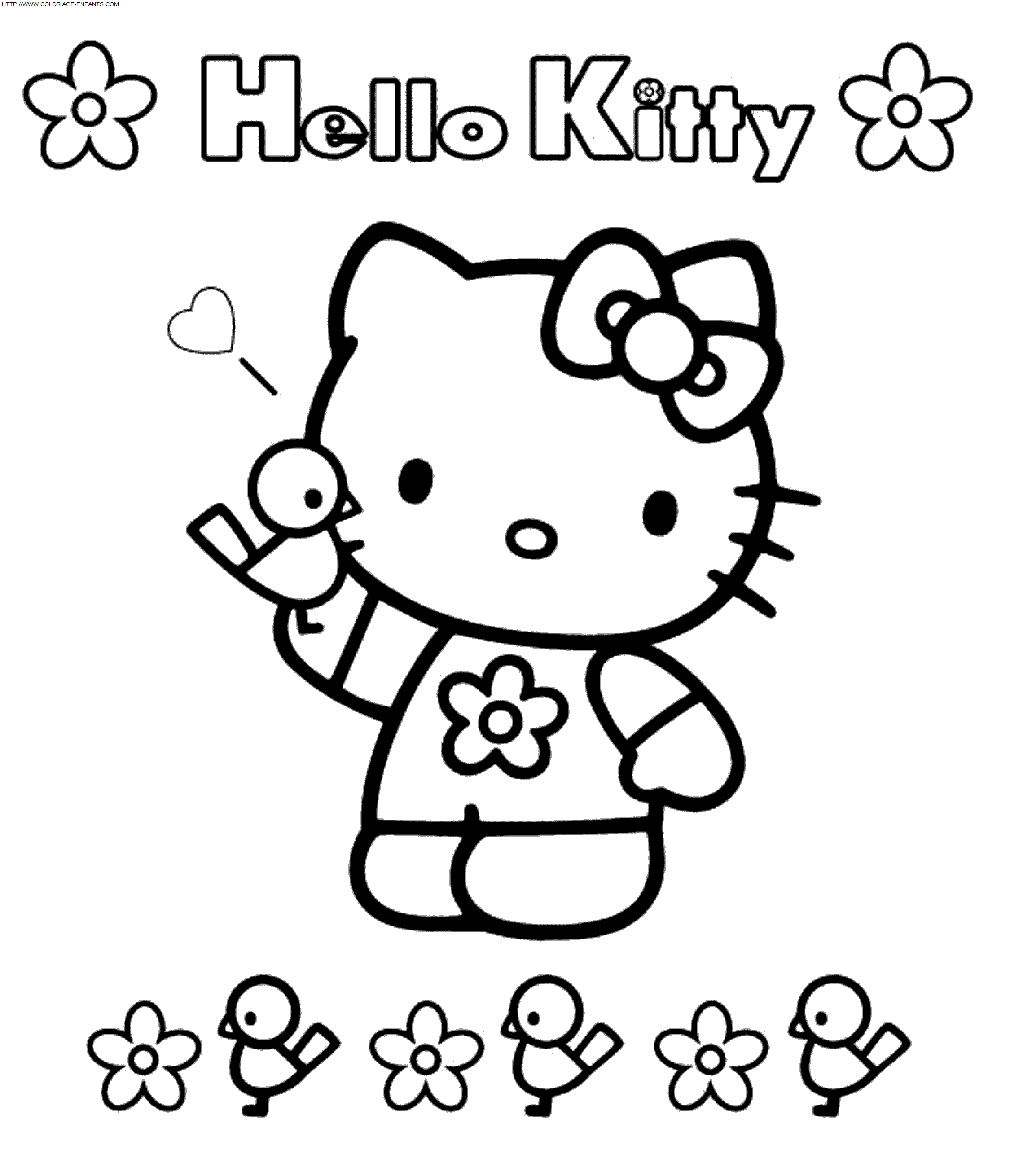 dibujo Hello Kitty