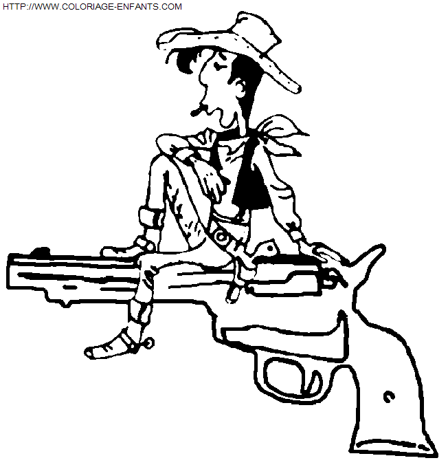 dibujo Lucky Luke