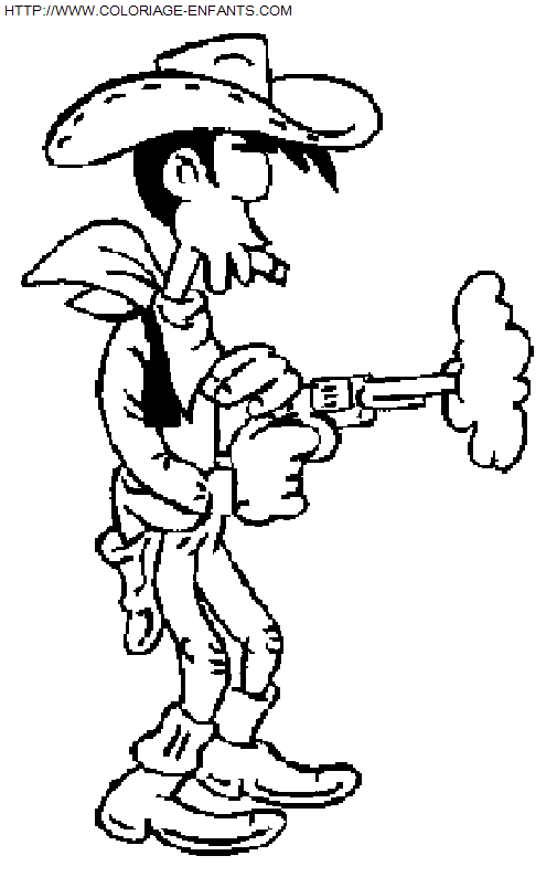 dibujo Lucky Luke