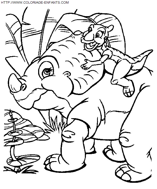 dibujo Paqueno Dinosaurio