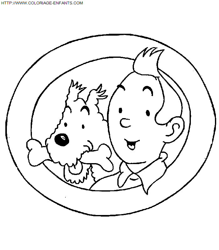 dibujo Tintin