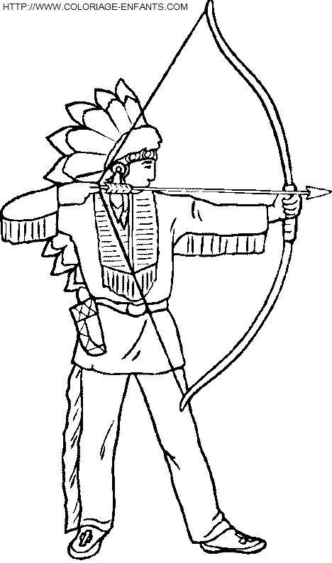 dibujo Indios